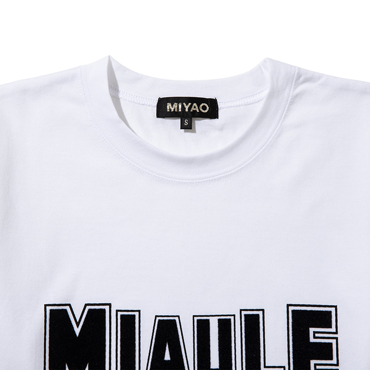 MIYAO Print T-Shirt ミヤオ プリントTシャツ METS-02【レディース コットン素材 半袖 26SS】