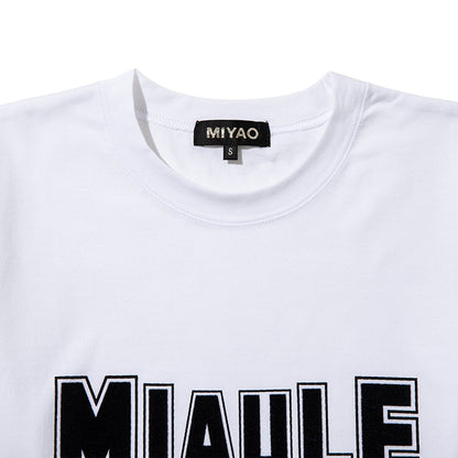 MIYAO Print T-Shirt ミヤオ プリントTシャツ METS-02【レディース コットン素材 半袖 26SS】