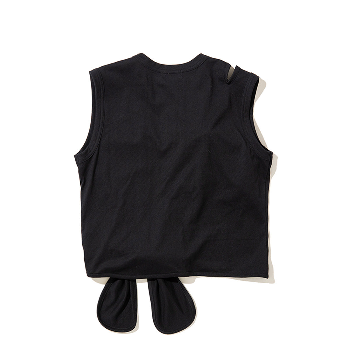 MIYAO Front Ribbon Tank Top ミヤオ 前身頃リボンタンクトップ METS-04【レディース コットン素材 リボン 26SS】