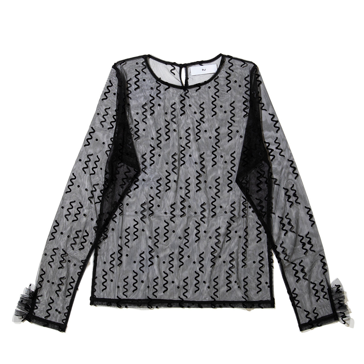 PoI tulle top naminami ポィ チュール トップ ナミナミ 261-CT02【レディース チュール シースルー 26SS】