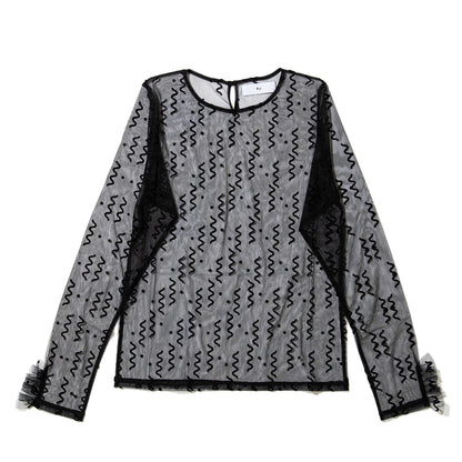 PoI tulle top naminami ポィ チュール トップ ナミナミ 261-CT02【レディース チュール シースルー 26SS】