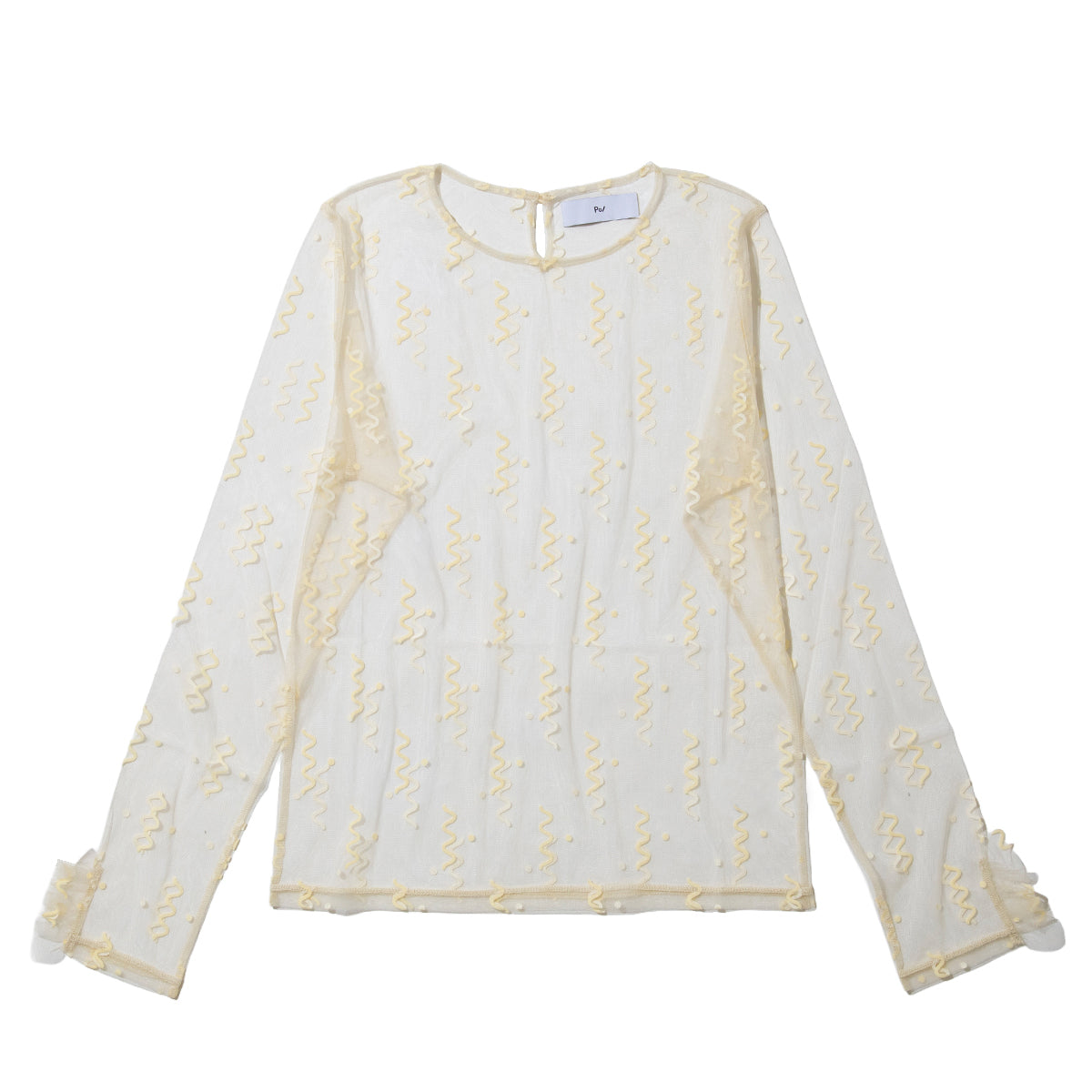 PoI tulle top naminami ポィ チュール トップ ナミナミ 261-CT02【レディース チュール シースルー 26SS】
