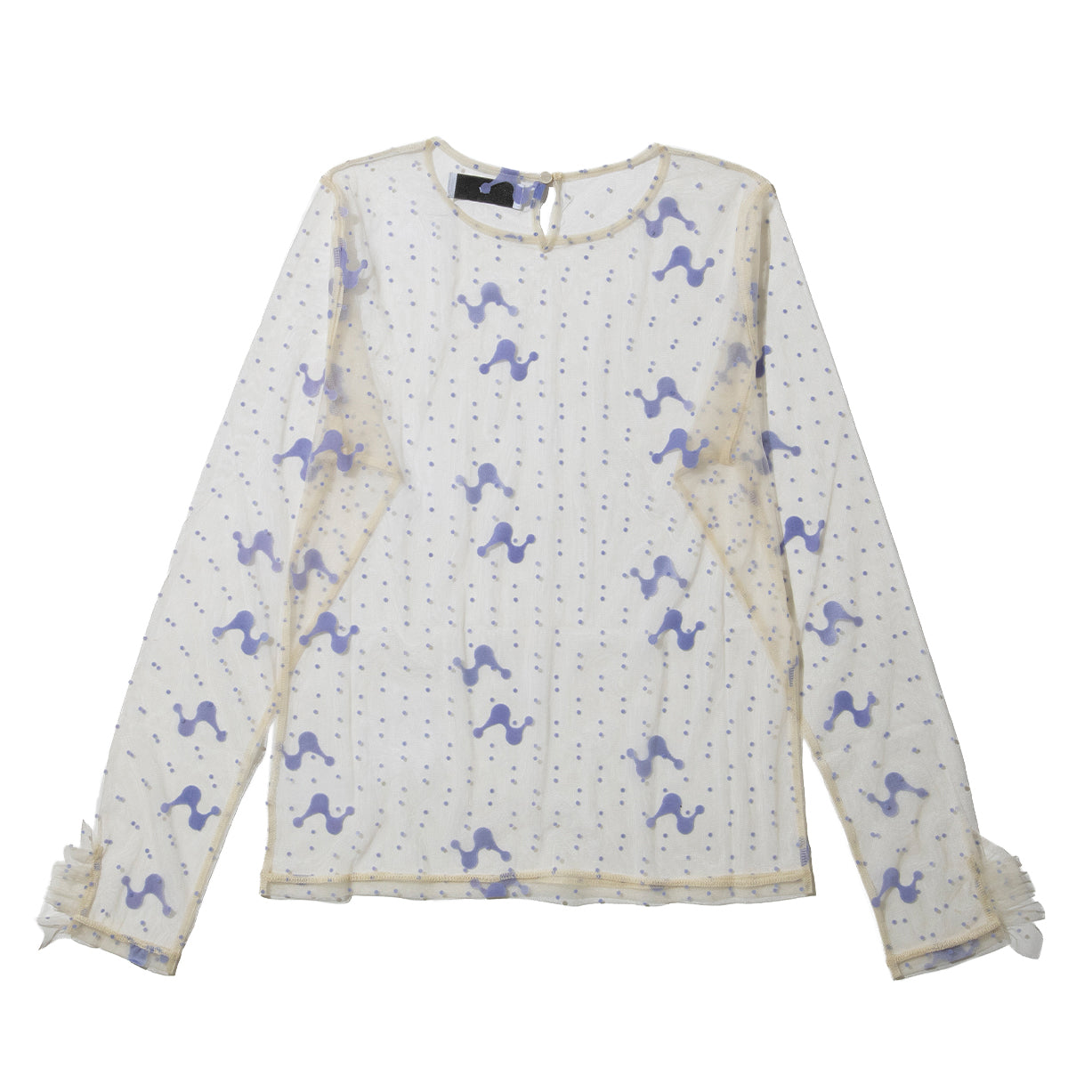 PoI tulle top motif ポィ チュール トップ モチーフ 261-CT03【レディース チュール シースルー 26SS】