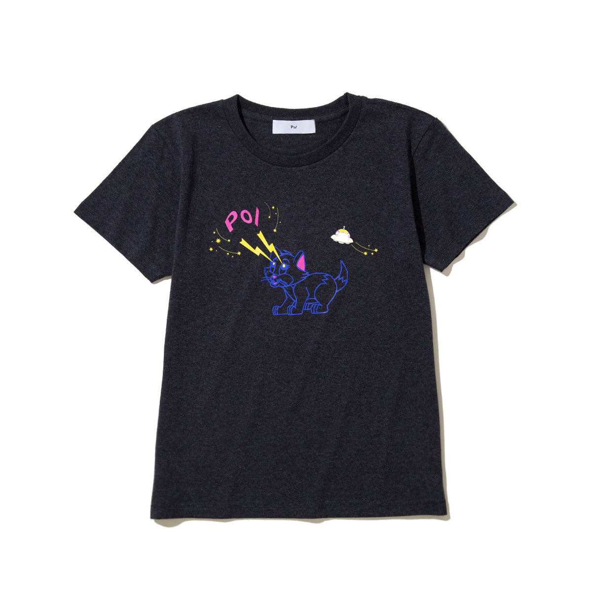 PoI Print tee S/S cat UFO ポィ プリント Tシャツ ショートスリーブ キャット UFO 261-CT14【レディース プリントTシャツ 半袖 26SS】