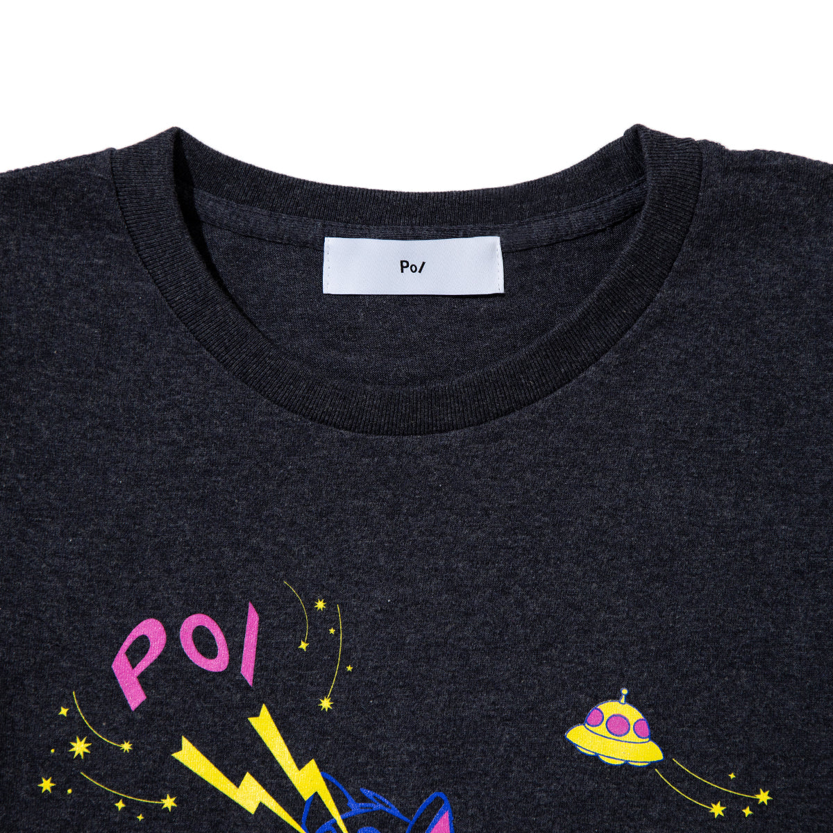 PoI Print tee S/S cat UFO ポィ プリント Tシャツ ショートスリーブ キャット UFO 261-CT14【レディース プリントTシャツ 半袖 26SS】