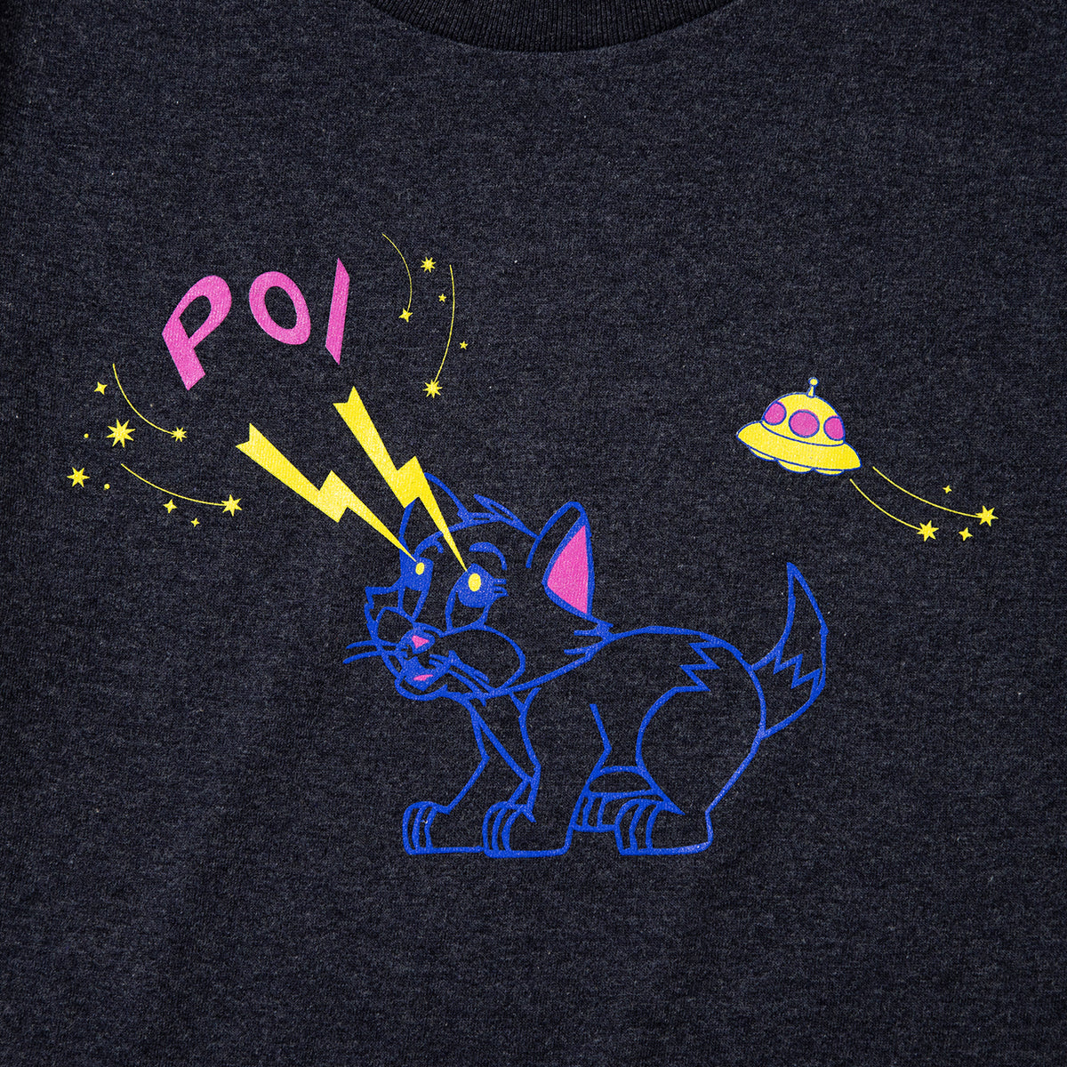 PoI Print tee S/S cat UFO ポィ プリント Tシャツ ショートスリーブ キャット UFO 261-CT14【レディース プリントTシャツ 半袖 26SS】