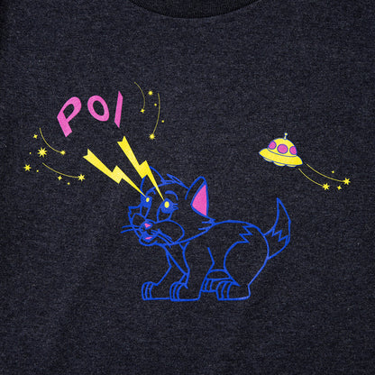 PoI Print tee S/S cat UFO ポィ プリント Tシャツ ショートスリーブ キャット UFO 261-CT14【レディース プリントTシャツ 半袖 26SS】