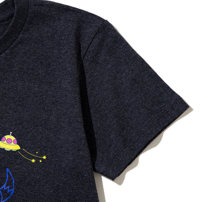 PoI Print tee S/S cat UFO ポィ プリント Tシャツ ショートスリーブ キャット UFO 261-CT14【レディース プリントTシャツ 半袖 26SS】
