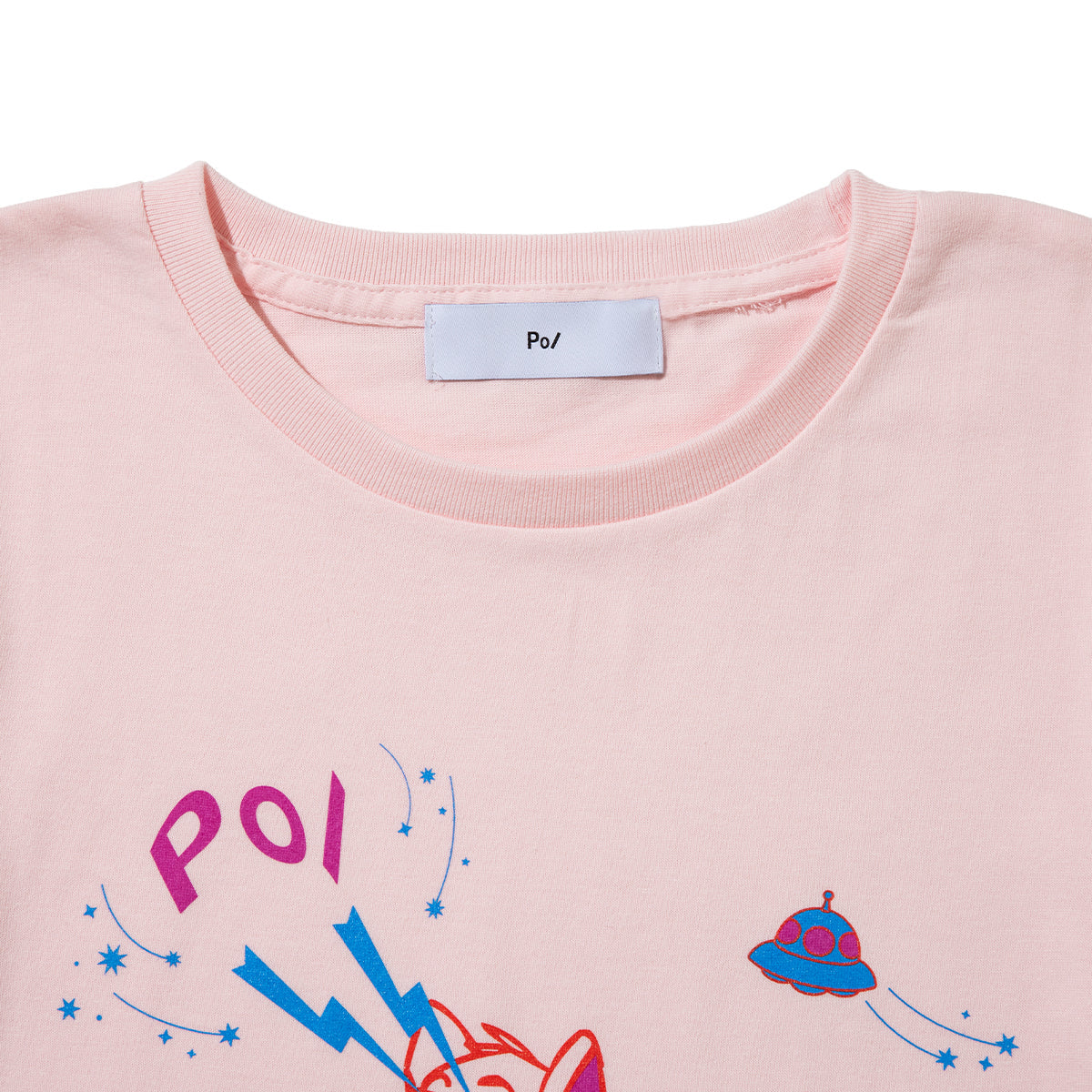 PoI Print tee S/S cat UFO ポィ プリント Tシャツ ショートスリーブ キャット UFO 261-CT14【レディース プリントTシャツ 半袖 26SS】