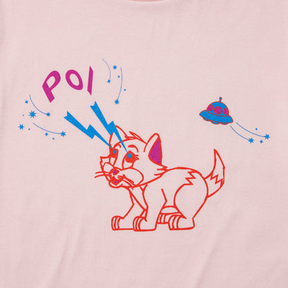 PoI Print tee S/S cat UFO ポィ プリント Tシャツ ショートスリーブ キャット UFO 261-CT14【レディース プリントTシャツ 半袖 26SS】