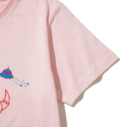PoI Print tee S/S cat UFO ポィ プリント Tシャツ ショートスリーブ キャット UFO 261-CT14【レディース プリントTシャツ 半袖 26SS】