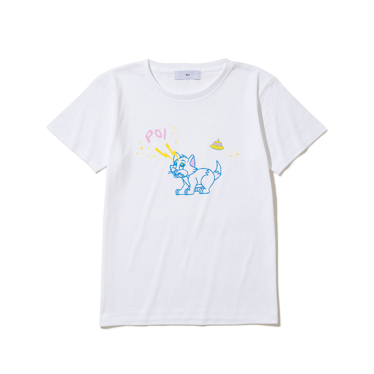 PoI Print tee S/S cat UFO ポィ プリント Tシャツ ショートスリーブ キャット UFO 261-CT14【レディース プリントTシャツ 半袖 26SS】