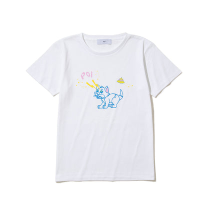 PoI Print tee S/S cat UFO ポィ プリント Tシャツ ショートスリーブ キャット UFO 261-CT14【レディース プリントTシャツ 半袖 26SS】