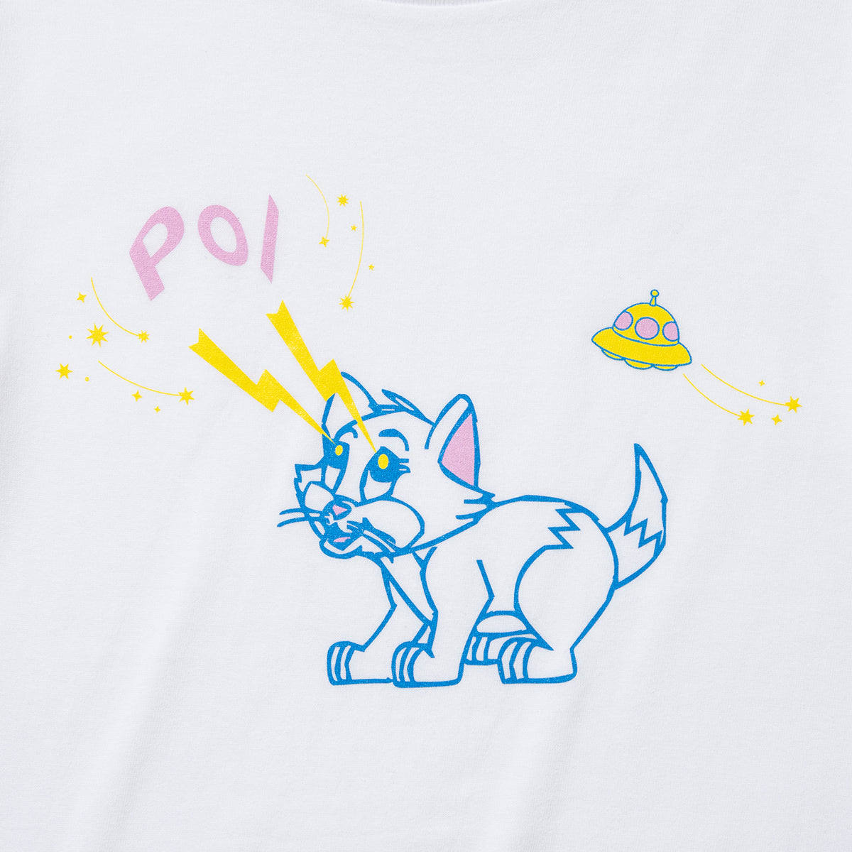 PoI Print tee S/S cat UFO ポィ プリント Tシャツ ショートスリーブ キャット UFO 261-CT14【レディース プリントTシャツ 半袖 26SS】