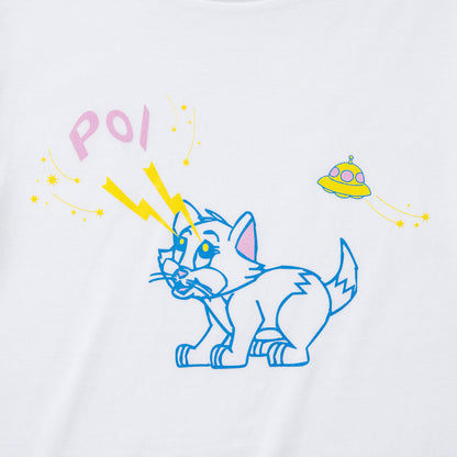 PoI Print tee S/S cat UFO ポィ プリント Tシャツ ショートスリーブ キャット UFO 261-CT14【レディース プリントTシャツ 半袖 26SS】
