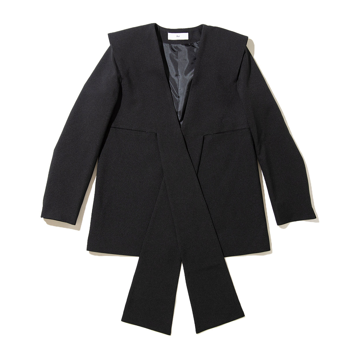 PoI ribbon jacket ポィ リボン ジャケット 261-FA01【レディース ポリエステル素材 26SS】