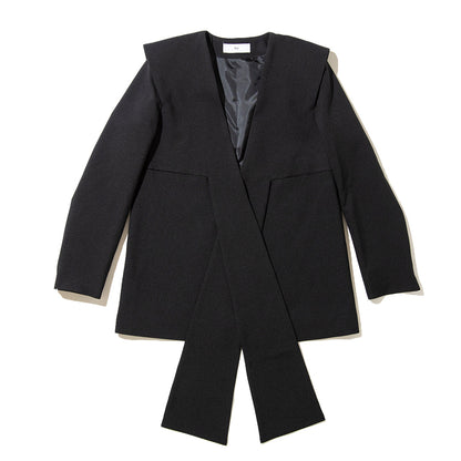 PoI ribbon jacket ポィ リボン ジャケット 261-FA01【レディース ポリエステル素材 26SS】