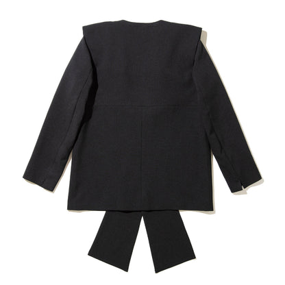 PoI ribbon jacket ポィ リボン ジャケット 261-FA01【レディース ポリエステル素材 26SS】