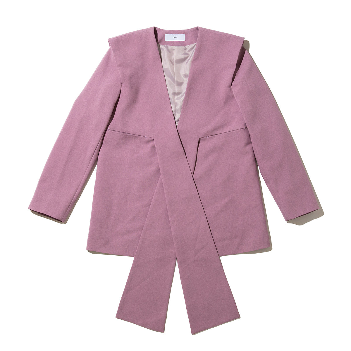 PoI ribbon jacket ポィ リボン ジャケット 261-FA01【レディース ポリエステル素材 26SS】