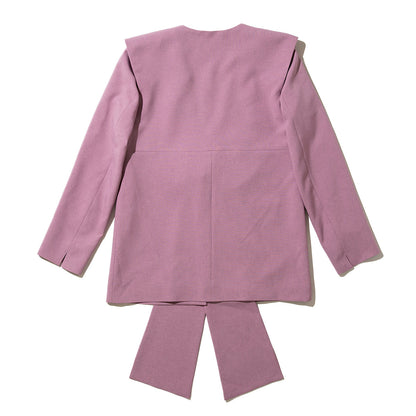PoI ribbon jacket ポィ リボン ジャケット 261-FA01【レディース ポリエステル素材 26SS】