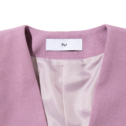 PoI ribbon jacket ポィ リボン ジャケット 261-FA01【レディース ポリエステル素材 26SS】
