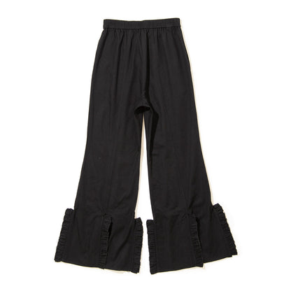 PoI chambray frill pants ポィ シャンブレー フリル パンツ 261-FP12【レディース フリル コットン素材 26SS】
