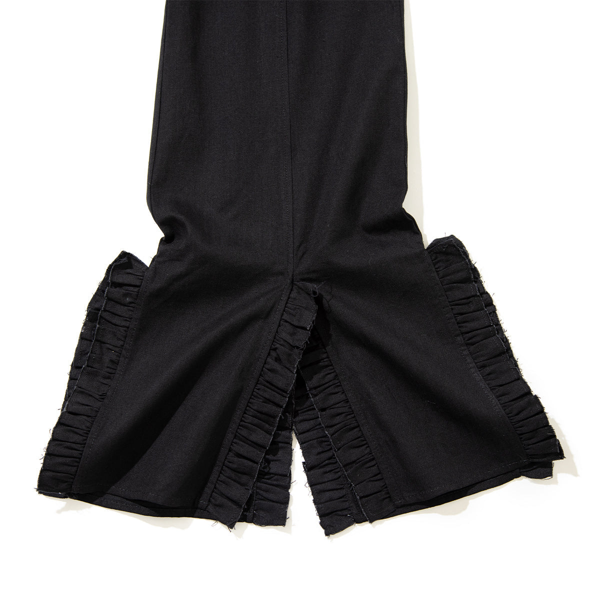 PoI chambray frill pants ポィ シャンブレー フリル パンツ 261-FP12【レディース フリル コットン素材 26SS】