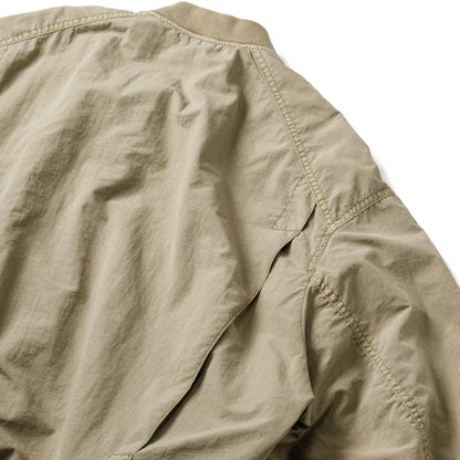 Sandinista Bomber Jacket - Overdyed サンディニスタ ボンバー ジャケット オーバーダイ 60426PS01-OW【メンズ ボンバージャケット 高密度ナイロン 製品染め 短丈 26SS】