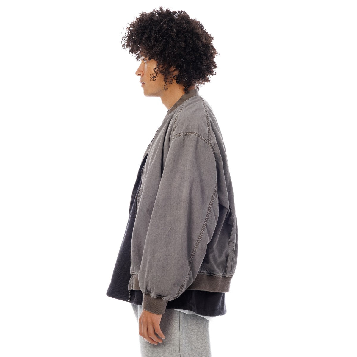 Sandinista Bomber Jacket - Overdyed サンディニスタ ボンバー ジャケット オーバーダイ 60426PS01-OW【メンズ ボンバージャケット 高密度ナイロン 製品染め 短丈 26SS】