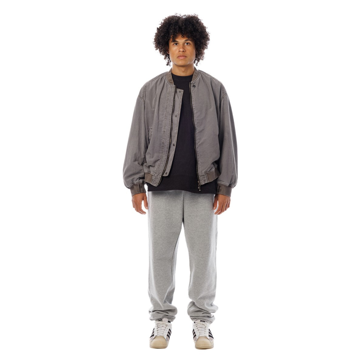 Sandinista Bomber Jacket - Overdyed サンディニスタ ボンバー ジャケット オーバーダイ 60426PS01-OW【メンズ ボンバージャケット 高密度ナイロン 製品染め 短丈 26SS】