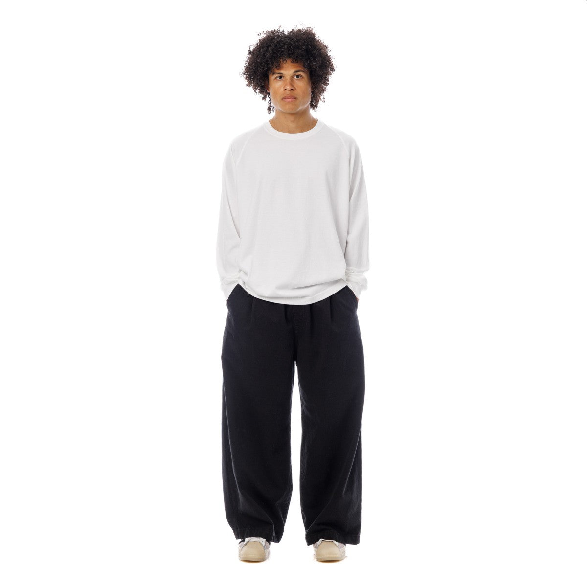 Sandinista Light Denim Easy Baggy Pants - Overdyed サンディニスタ ライト デニム イージー バギー パンツ オーバーダイ 60426PS02-BT【メンズ デニムパンツ イージーパンツ バギーシルエット ストレート 26SS】