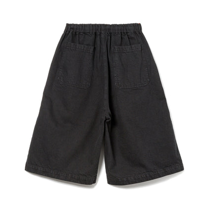 Sandinista Light Denim Easy Baggy Shorts - Overdyed サンディニスタ ライト デニム イージー バギー ショーツ オーバーダイド 60426PS04【メンズ 製品染め タック入り イージーショーツ 26SS】