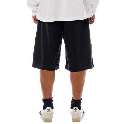 Sandinista Light Denim Easy Baggy Shorts - Overdyed サンディニスタ ライト デニム イージー バギー ショーツ オーバーダイド 60426PS04【メンズ 製品染め タック入り イージーショーツ 26SS】