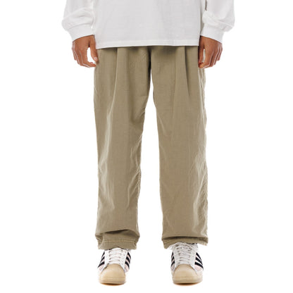 Sandinista Nylon 2Tuck Pants - Overdyed サンディニスタ ナイロン 2タック パンツ オーバーダイ 60426PS05-BT【メンズ ナイロンパンツ ドローコード 裾ゴム 26SS】