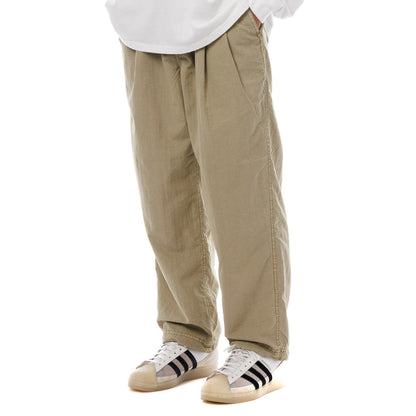 Sandinista Nylon 2Tuck Pants - Overdyed サンディニスタ ナイロン 2タック パンツ オーバーダイ 60426PS05-BT【メンズ ナイロンパンツ ドローコード 裾ゴム 26SS】