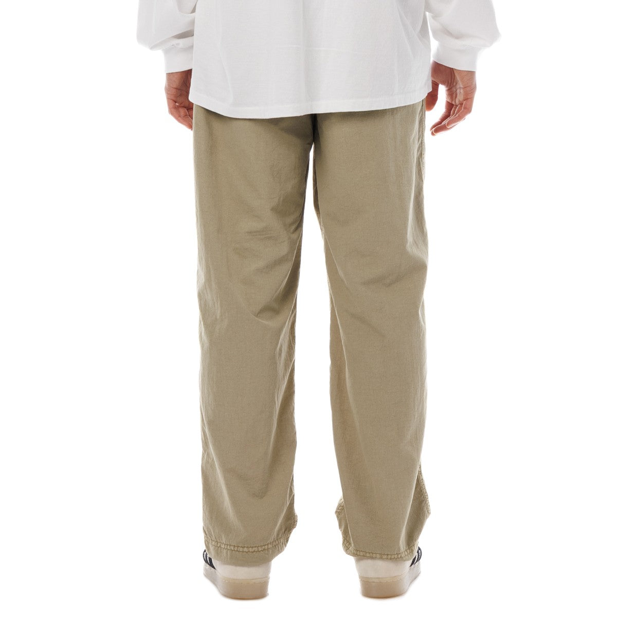 Sandinista Nylon 2Tuck Pants - Overdyed サンディニスタ ナイロン 2タック パンツ オーバーダイ 60426PS05-BT【メンズ ナイロンパンツ ドローコード 裾ゴム 26SS】