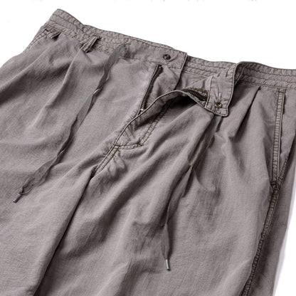 Sandinista Nylon 2Tuck Pants - Overdyed サンディニスタ ナイロン 2タック パンツ オーバーダイ 60426PS05-BT【メンズ ナイロンパンツ ドローコード 裾ゴム 26SS】