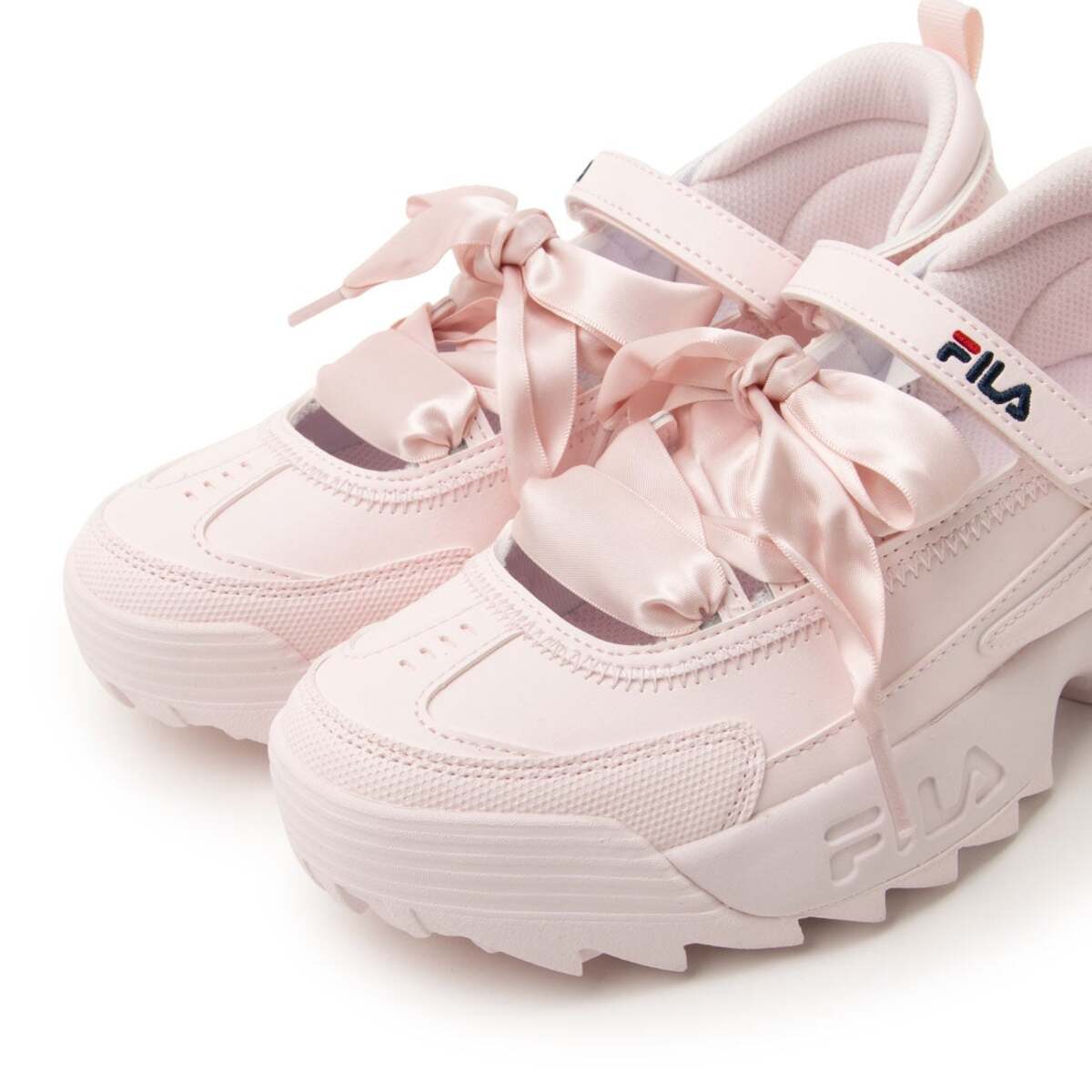 FILA DISRUPTOR BALLET フィラ ディスラプターバレエ FW0101024541【レディース メリージェーン 厚底シューズ ベルクロストラップ プラットフォームソール ボリュームソール 26SS】