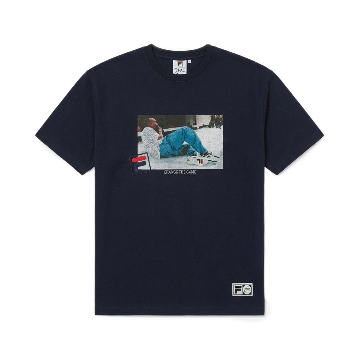 FILA S/S PHOTO TEE01 フィラ ショートスリーブ フォト Tシャツ01 SM6SAU701【メンズ コラボ ストリートカルチャー Tシャツ オーバーサイズ 26SS】