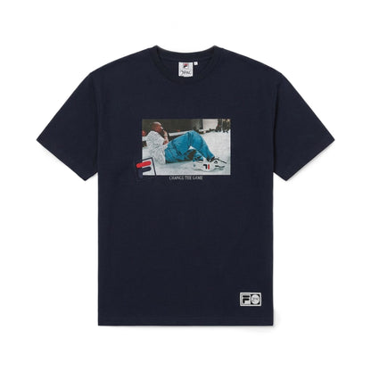 FILA S/S PHOTO TEE01 フィラ ショートスリーブ フォト Tシャツ01 SM6SAU701【メンズ コラボ ストリートカルチャー Tシャツ オーバーサイズ 26SS】