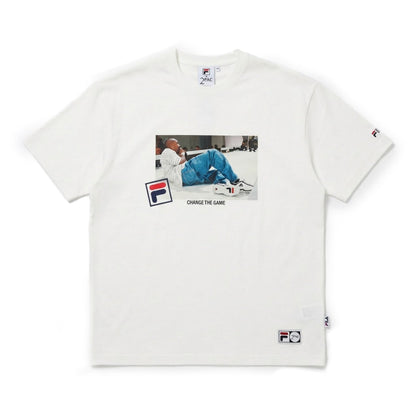 FILA S/S PHOTO TEE01 フィラ ショートスリーブ フォト Tシャツ01 SM6SAU701【メンズ コラボ ストリートカルチャー Tシャツ オーバーサイズ 26SS】