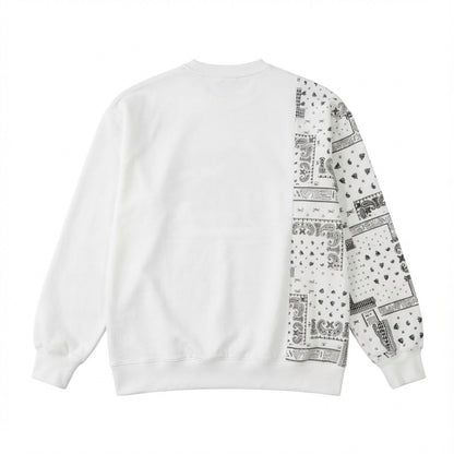 FILA SWEATSHIRT フィラ スウェットシャツ SM6SBU704【メンズ コラボ ストリート スウェット オーバーサイズ ペイズリー柄 26SS】