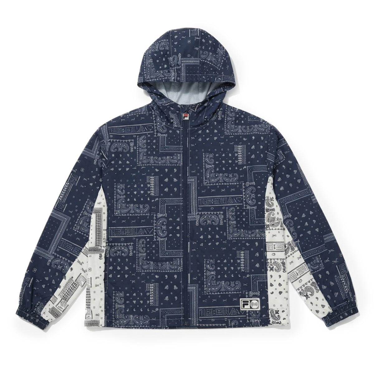 FILA TRACK TOP フィラ トラックトップ SM6SDU705【メンズ コラボ ストリート フーディー ジャケット ペイズリー柄 26SS】