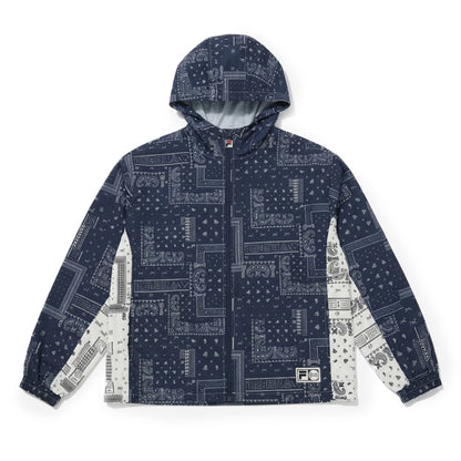 FILA TRACK TOP フィラ トラックトップ SM6SDU705【メンズ コラボ ストリート フーディー ジャケット ペイズリー柄 26SS】