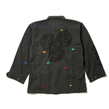 SAYHELLO House Made Army Jacket セイハロー ハウス メイド アーミー ジャケット 26SS-D2-01【メンズ ツイル素材 ピグメント加工 ゆったりシルエット 26SS】