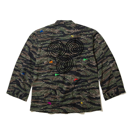 SAYHELLO House Made Army Jacket セイハロー ハウス メイド アーミー ジャケット 26SS-D2-01【メンズ ツイル素材 ハードウォッシュ加工 ゆったりシルエット 26SS】