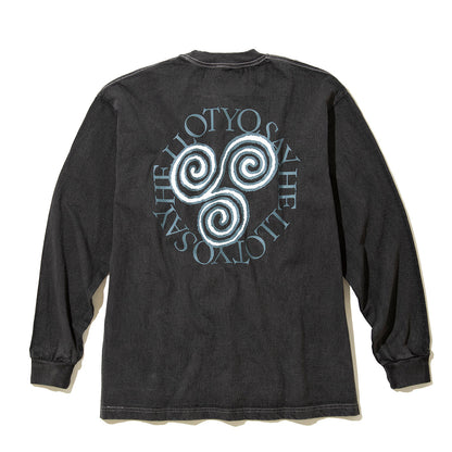 SAYHELLO Pigment Slap Logo L/S Tee セイハロー ピグメント スラップ ロゴ ロングスリーブ ティー 26SS-D2-03【メンズ コラボ コットン素材 ピグメント加工 長袖 26SS】