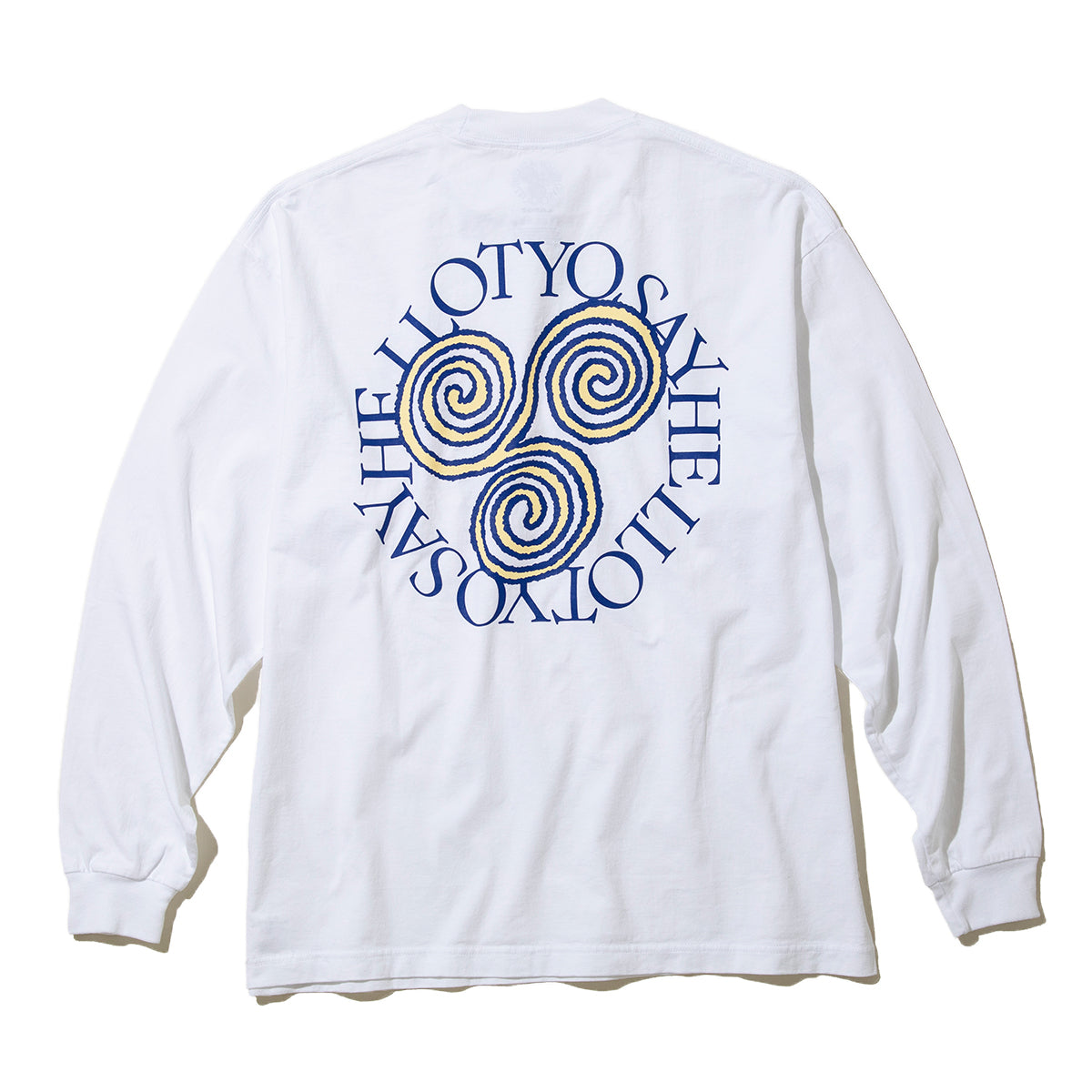 SAYHELLO Pigment Slap Logo L/S Tee セイハロー ピグメント スラップ ロゴ ロングスリーブ ティー 26SS-D2-03【メンズ コラボ コットン素材 ピグメント加工 長袖 26SS】