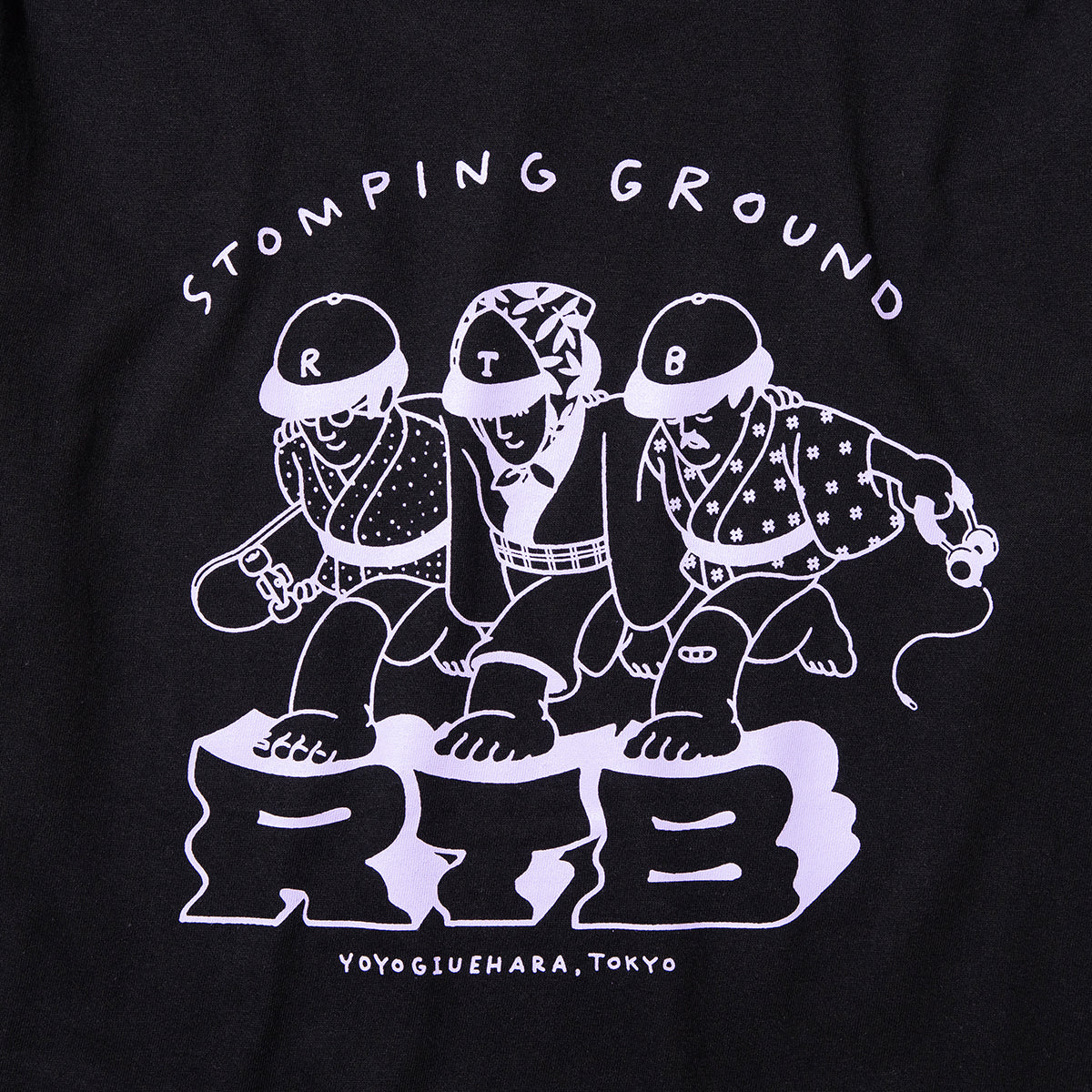 坩堝 STOMPING GROUND T-SHIRTS(RUTSUBO×YU SUDA） RUTSUBO ストンピンググラウンドTシャツ(RUTSUBO×YU SUDA） R26SP-SUDA-TS1【メンズ コラボ 耐久性 コットン素材 26SS】