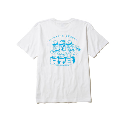 坩堝 STOMPING GROUND T-SHIRTS(RUTSUBO×YU SUDA） RUTSUBO ストンピンググラウンドTシャツ(RUTSUBO×YU SUDA） R26SP-SUDA-TS1【メンズ コラボ 耐久性 コットン素材 26SS】